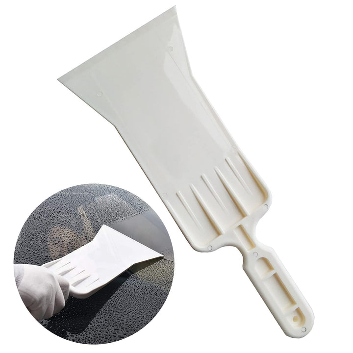 Tools Long Handle Auto Bulldozer Squeegee for Window Tint Film Installing Car Vinyl Wraps Window and Glass Cleaning (White)
