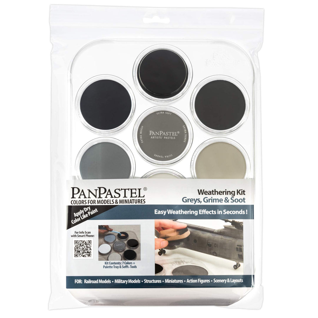 PanPastel 30702 Weathering Effects Greys, Grime &am