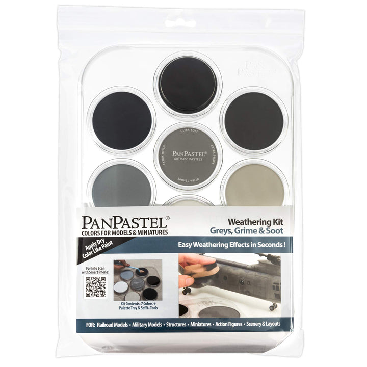 PanPastel 30702 Weathering Effects Greys, Grime &am