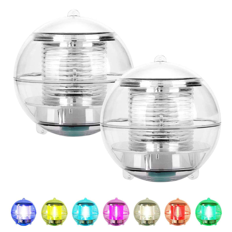 Solar Floating Pool Lights Upgraded Waterproof Pond Light with Multi Color Changing LED Globe Night Light for Gargen Swimming Pool Tub Party Home Decor
