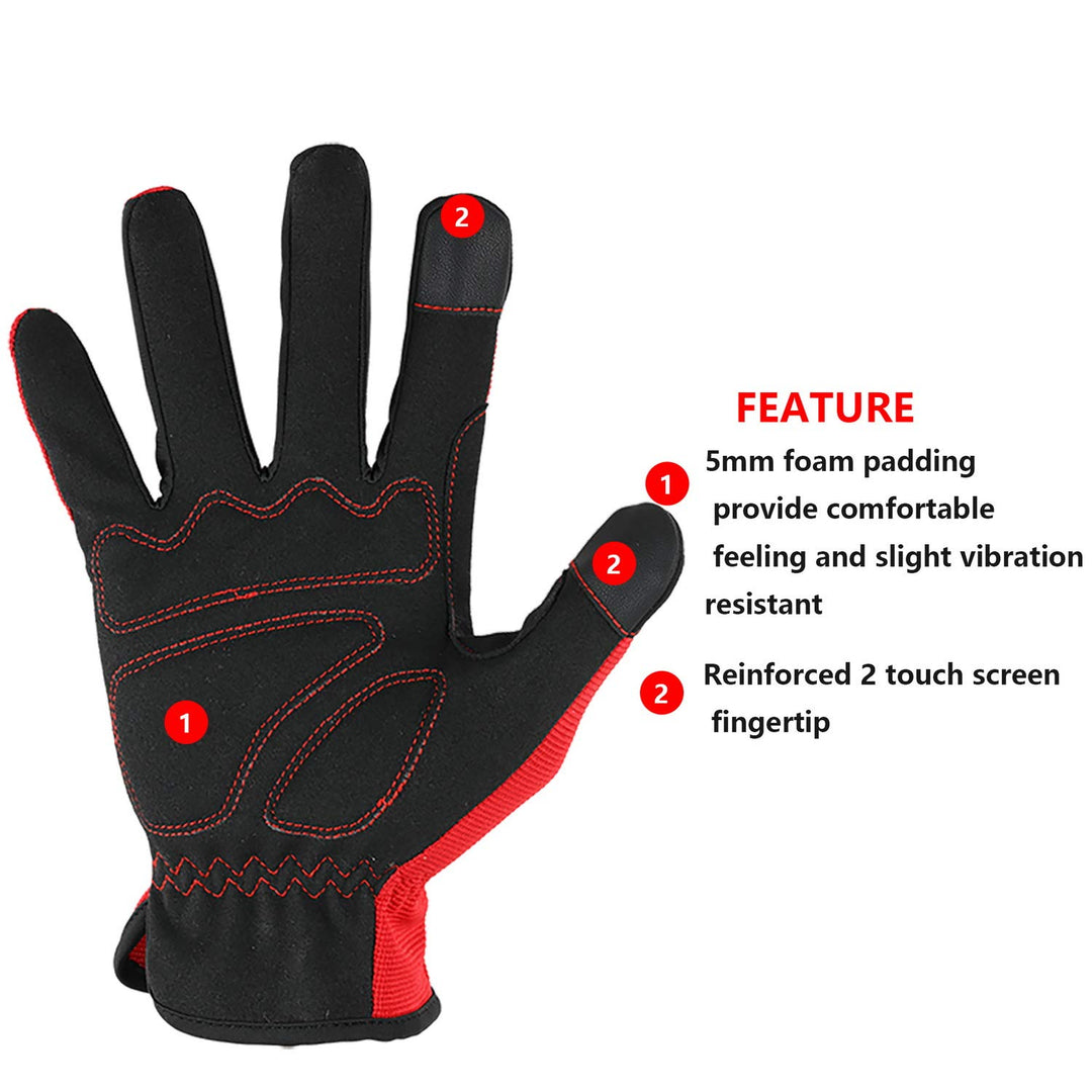 DULFINE High Performance Work Gloves For Men(3 Pairs Pa