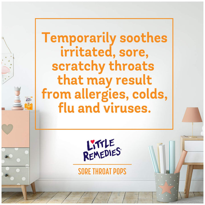 Little Remedies Sore Throat Pops, 10 Count