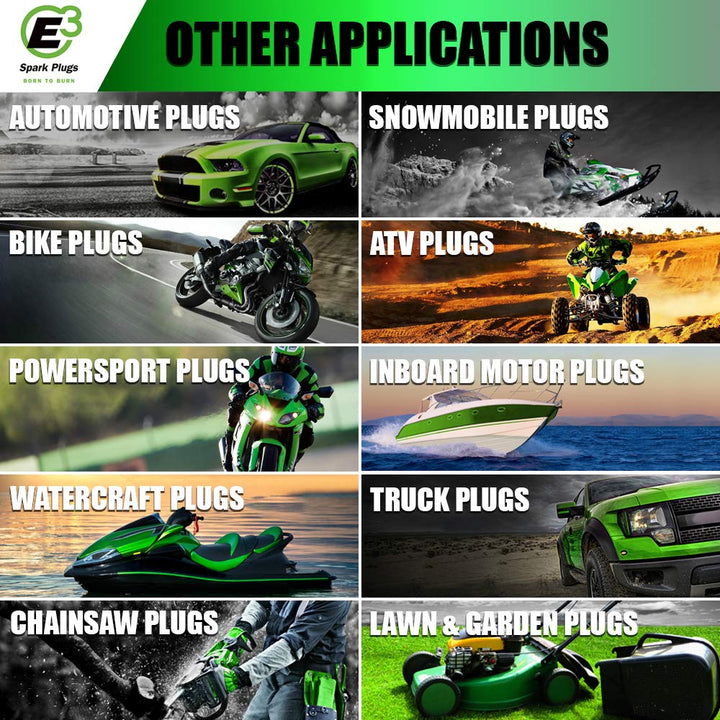 E3 Spark Plugs E3.32 Premium Powersports Spark Plug w/D