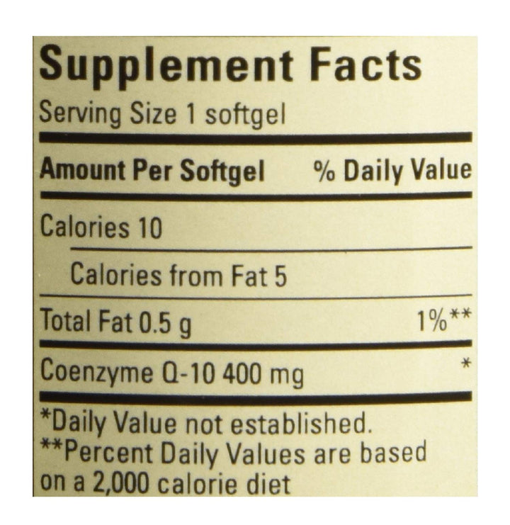 CoQ10 Coenzyme Q10 400 mg - 60 Softgels