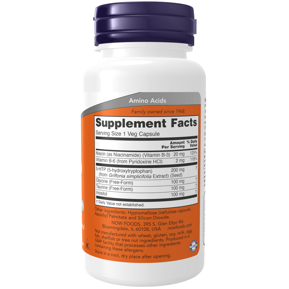 NOW Foods Supplements, 5-HTP (5-hydroxytryptophan) 200 