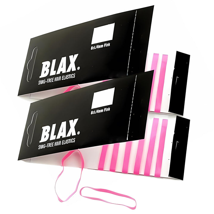 PINK 4mm Snag Free Hair Elastics 8 pcs, 2 pack, Value Pack......