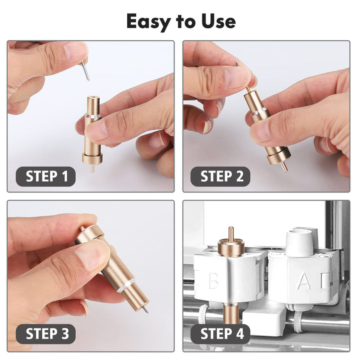 Foil Transfer Tool Replacement, 3-in-1 Foil Transfer Kit for Cricut Maker and Maker 3, Explore, Explore One &amp; Explore Air 2/3, Including Fine, Medium and Bold Blades, Blue