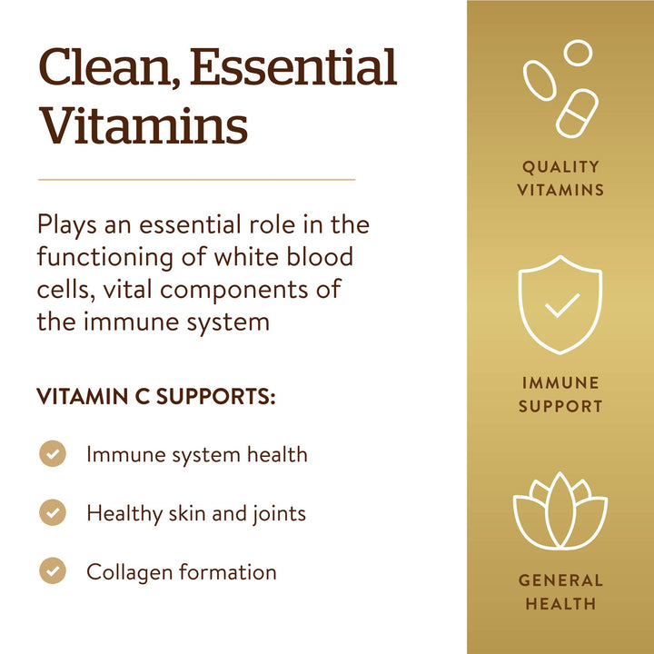 Solgar Vitamin C 1000 mg, 90 Tablets - Antioxidant &