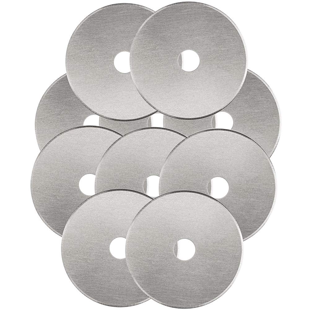 Rotary Cutter Blades 45mm 10 Pack , Fits Fiskars, Olfa, Martelli, Dremel, Truecut, DAFA Rotary Cutter Replacement for Quilting Scrapbooking Sewing Arts &amp;Crafts, Sharp and Durable