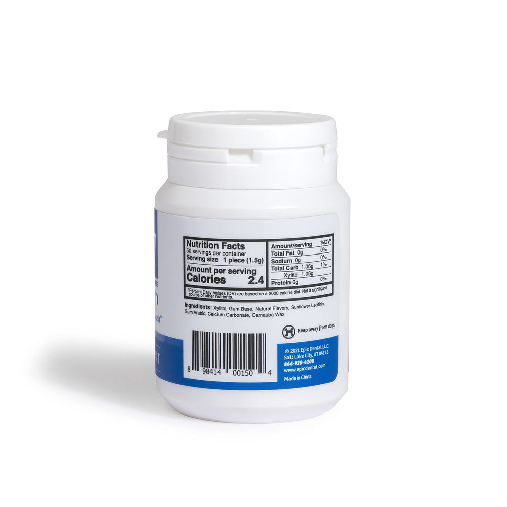 Xylitol Sweetened Peppermint Gum 50 Ct