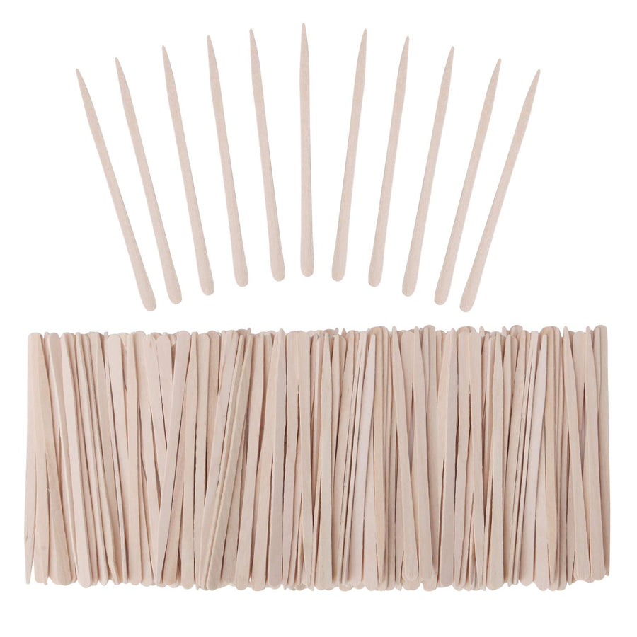 Senkary 600 Pieces Wooden Waxing Sticks Small Wax Stick