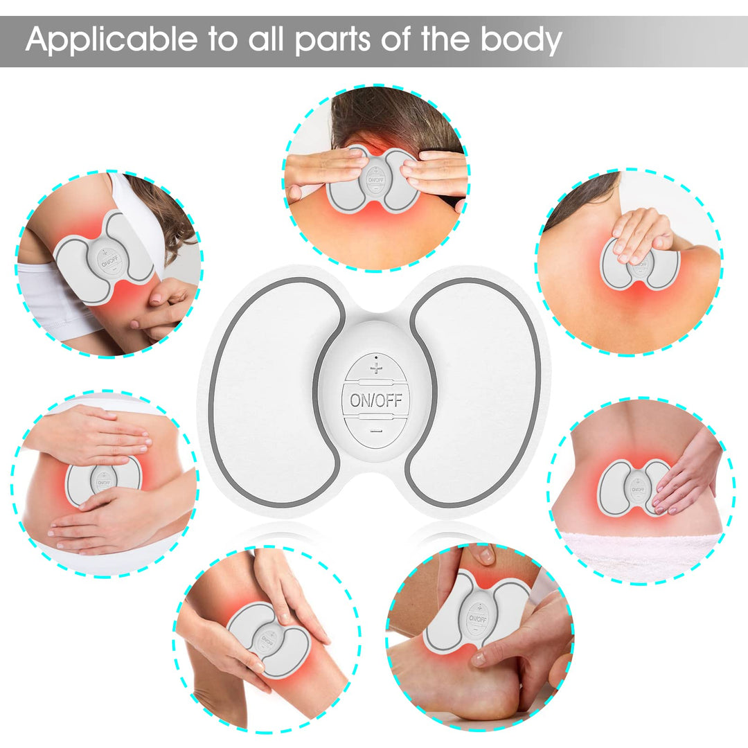 Wireless TENS Unit Muscle Stimulator EMS Massage Machine with Remote (FSA HSA Eligible) Rechargeable Mini Pain Relief Therapy Device Wireless Electric Pulse Massager for Neck Shoulder Back