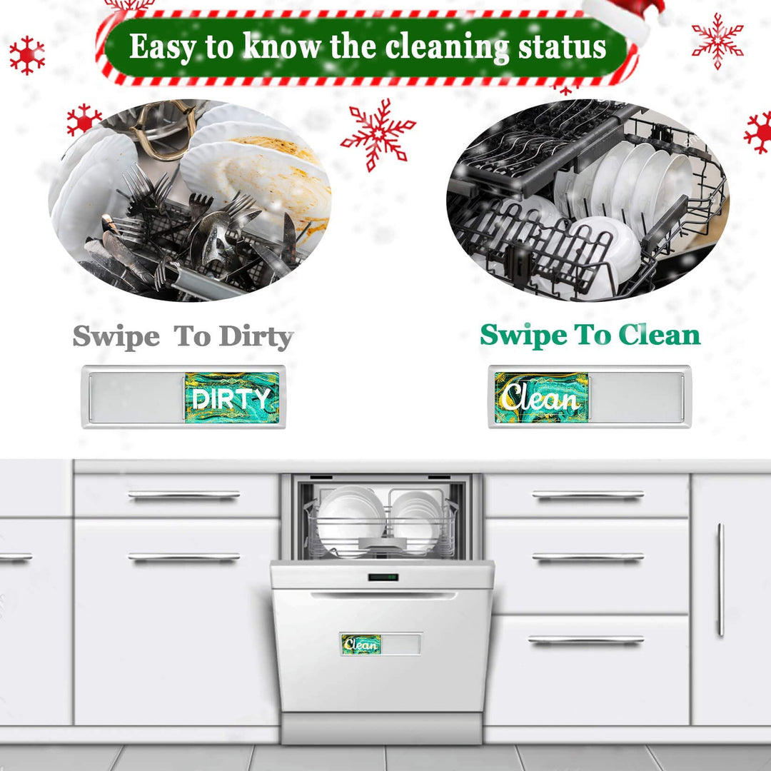 Dirty Clean Dishwasher Magnet - Clean-Dirty-Magnet for Dishwasher Magnet for Dishwasher Dish Bin That Says Clean Or Dirty Dish Washer Refrigerator for Kitchen Organization and Storage Necessities