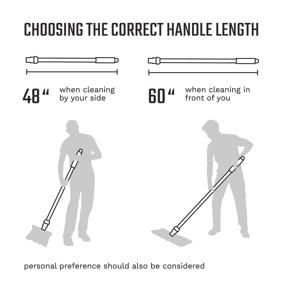 SWOPT Standard 48” Steel Handle – Ergonomic Design Elim