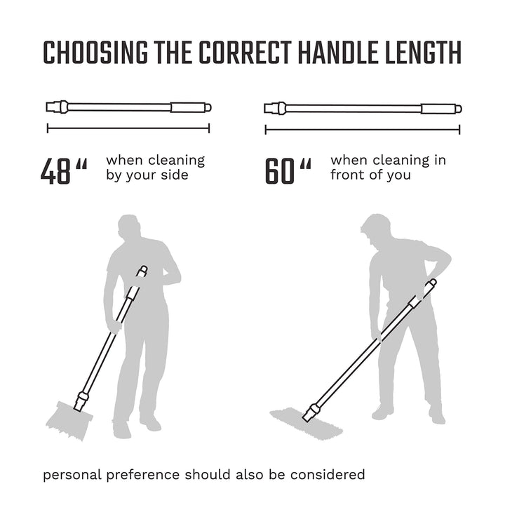 SWOPT Standard 48” Steel Handle – Ergonomic Design Elim