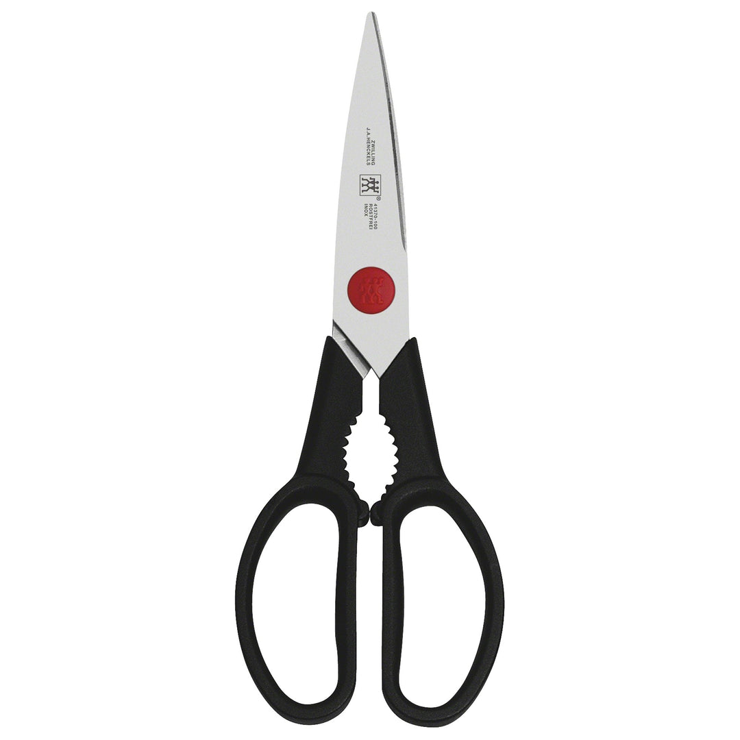 Twin L Kitchen Shears, 8 Inch (Pack of 1), Red