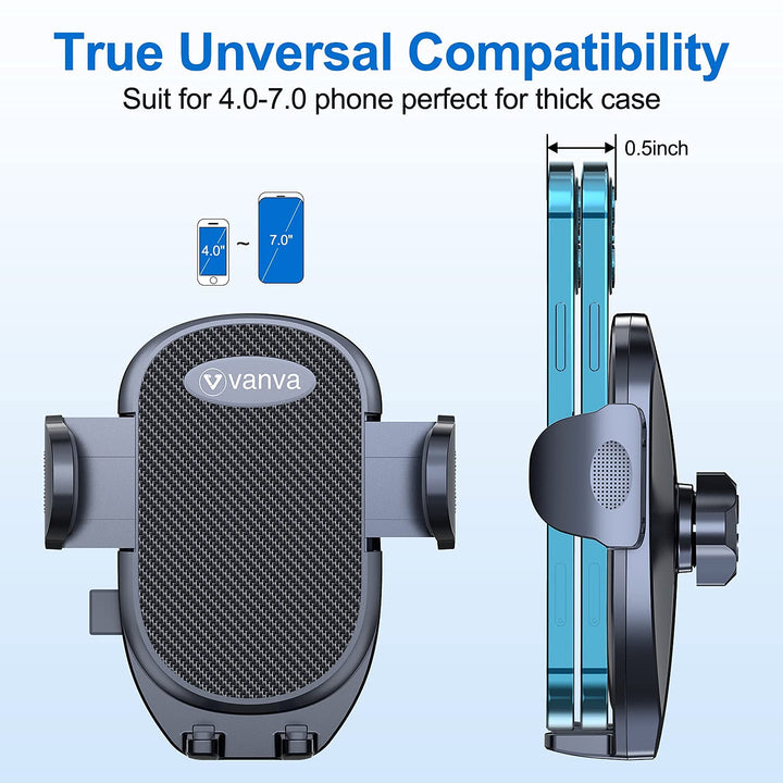 Universal Air Vent Car Mount, [ Big Phones &amp; Thick Case Friendly ] Cell Phone Holder for Car Hands Free Clamp Cradle Vehicle fit for All Apple (B1)