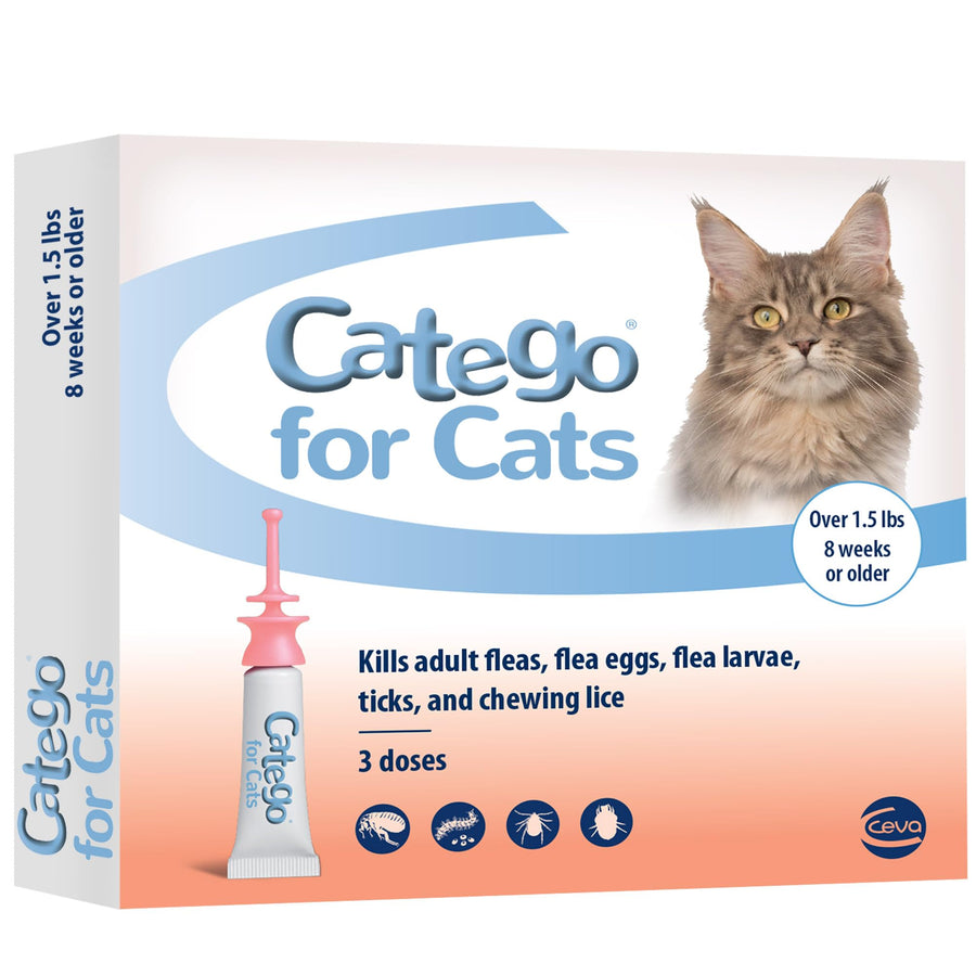 for Cats Flea and Tick Treatment & Prevention (over 1.5 lbs) 3-month supply