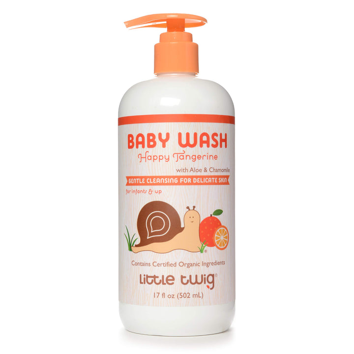All Natural Baby Wash, Tangerine, 17 Fluid Oz