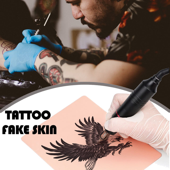 SOTICA 5PCS Tattoo Practice Skin - Soft 6×8&#39;Tattoo Skin Fake Skin for Tattooing Silicone Tattoo Skin for Makeup Tattooing Microblading Fake Eyebrows Practice Skins for Tattoo Supplies(1.2MM)