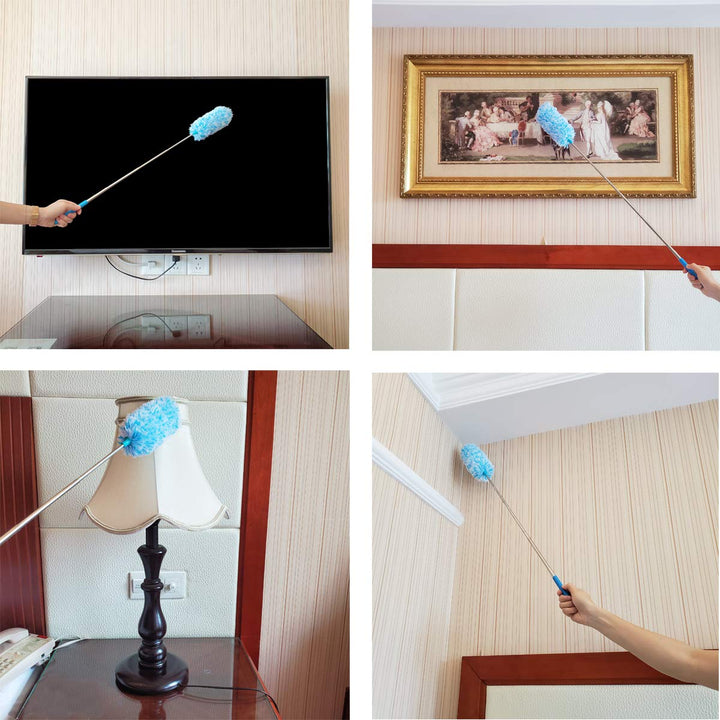 Tonmp 4 Pcs Microfiber Duster, Microfiber Hand Duster W
