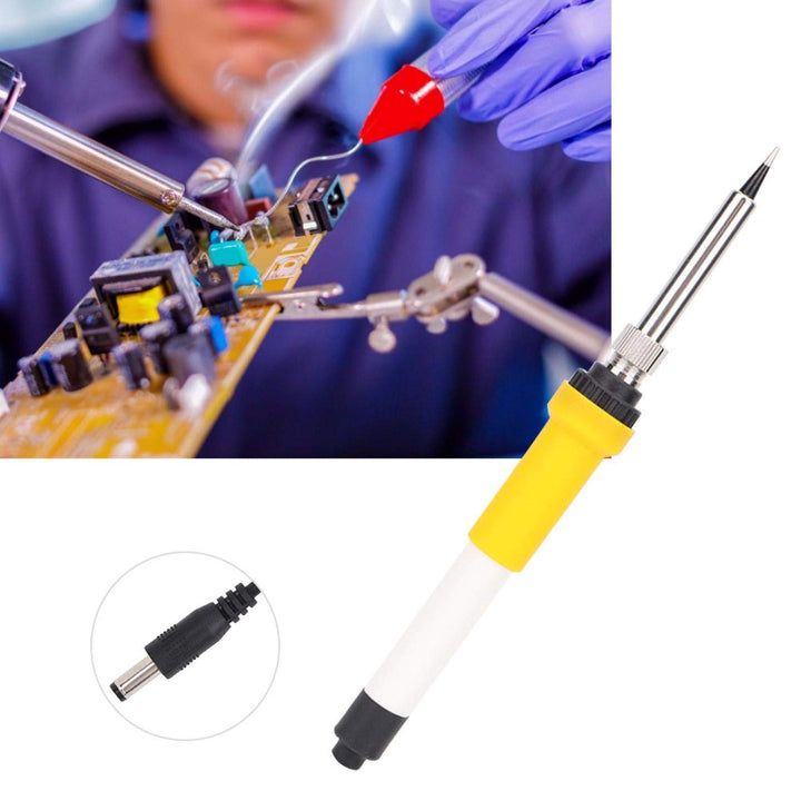 DC 12V 40W Soldering Iron Portable Car Crocodiles Clip Powered Electric Soldering Iron Builted-In Ceramic Heating Core for Circuit Board Welding, Home Appliance Repair,Computers, DIY