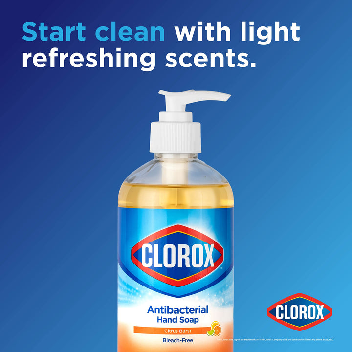 Clorox Antibacterial Liquid Hand Soap Pump | 16 oz Citr