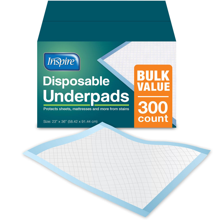Disposable Chux Underpads, 23 Inches X 36 Inches, 300 Count