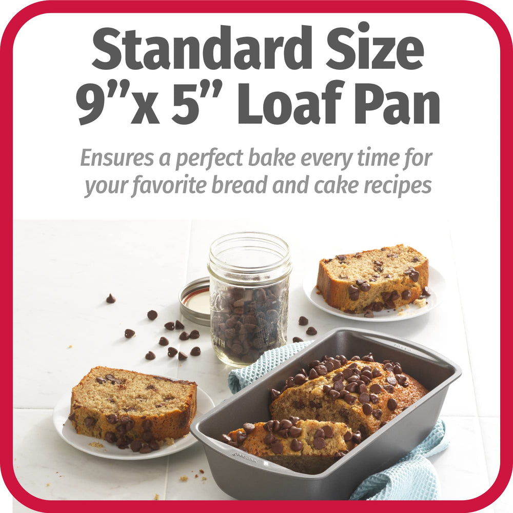 Everyday Non-Stick 9” x 5” Bread Loaf Pan – Loaf Bread Pan for Baking, Steel Bread Baking Supplies, Baking Pans for Meatloaf, Breads, Cakes, Brownies, Lasagnas, Casseroles