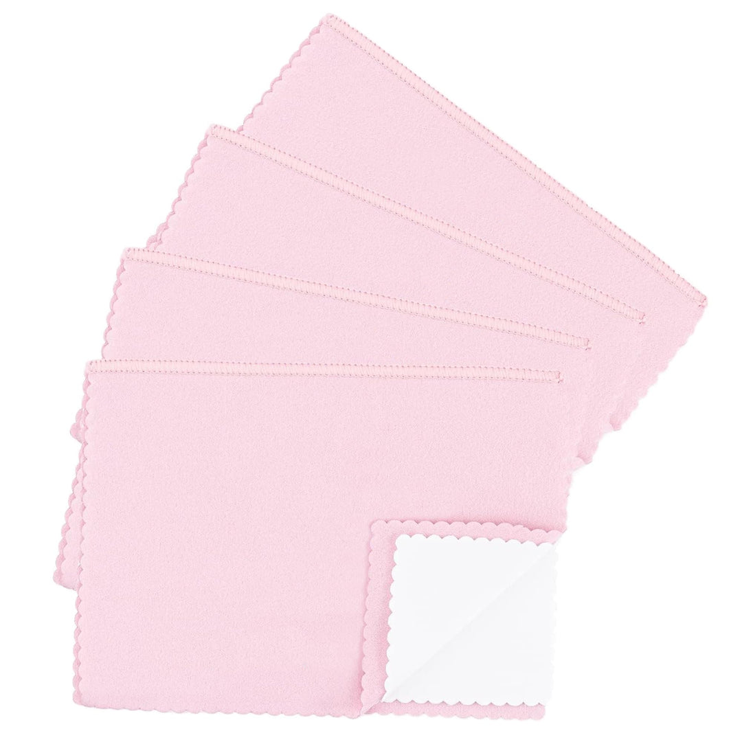 USA | 4 Pack | Polishing Cleaning Cloth | for Gold, Silver, Platinum Jewelry, All Metals | Non-Toxic | Restores Luster and Brilliance