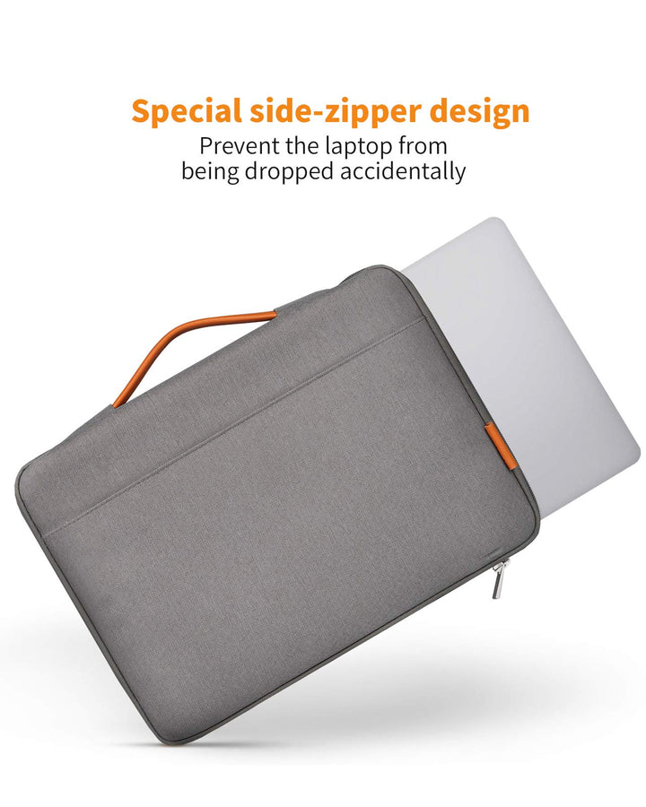 13-13.3 Inch Laptop Sleeve Case Briefcase Cover Protective Bag Ultrabook Netbook Carrying Protector Handbag Compatible 13 MacBook Air/MacBook Pro(Retina)2012-2015, 2019/2018/2017/2016, Gray