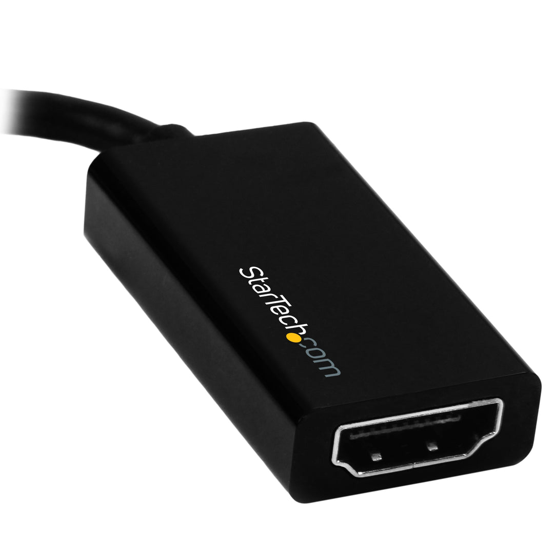 Mini DisplayPort to HDMI Adapter - Active mDP 1.4 to HDMI 2.0 Video Converter - 4K 60Hz - Mini DP or Thunderbolt 1/2 Mac/PC to HDMI Monitor/TV/Display (MDP2HD4K60S), Black