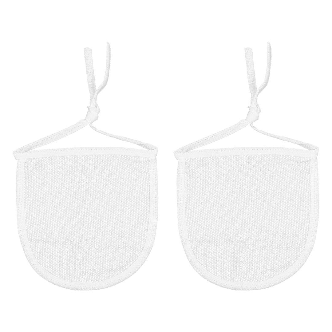 EXCEART 2pcs Neck Stoma Cover Neck Trach Shield Dust- Proof Breathable Neck Trach Cover Wound Dressing Protector Guard for Laryngectomy Home Travel (White)