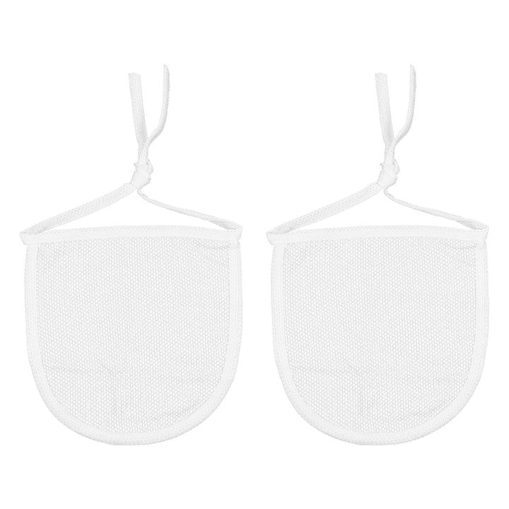 EXCEART 2pcs Neck Stoma Cover Neck Trach Shield Dust- Proof Breathable Neck Trach Cover Wound Dressing Protector Guard for Laryngectomy Home Travel (White)