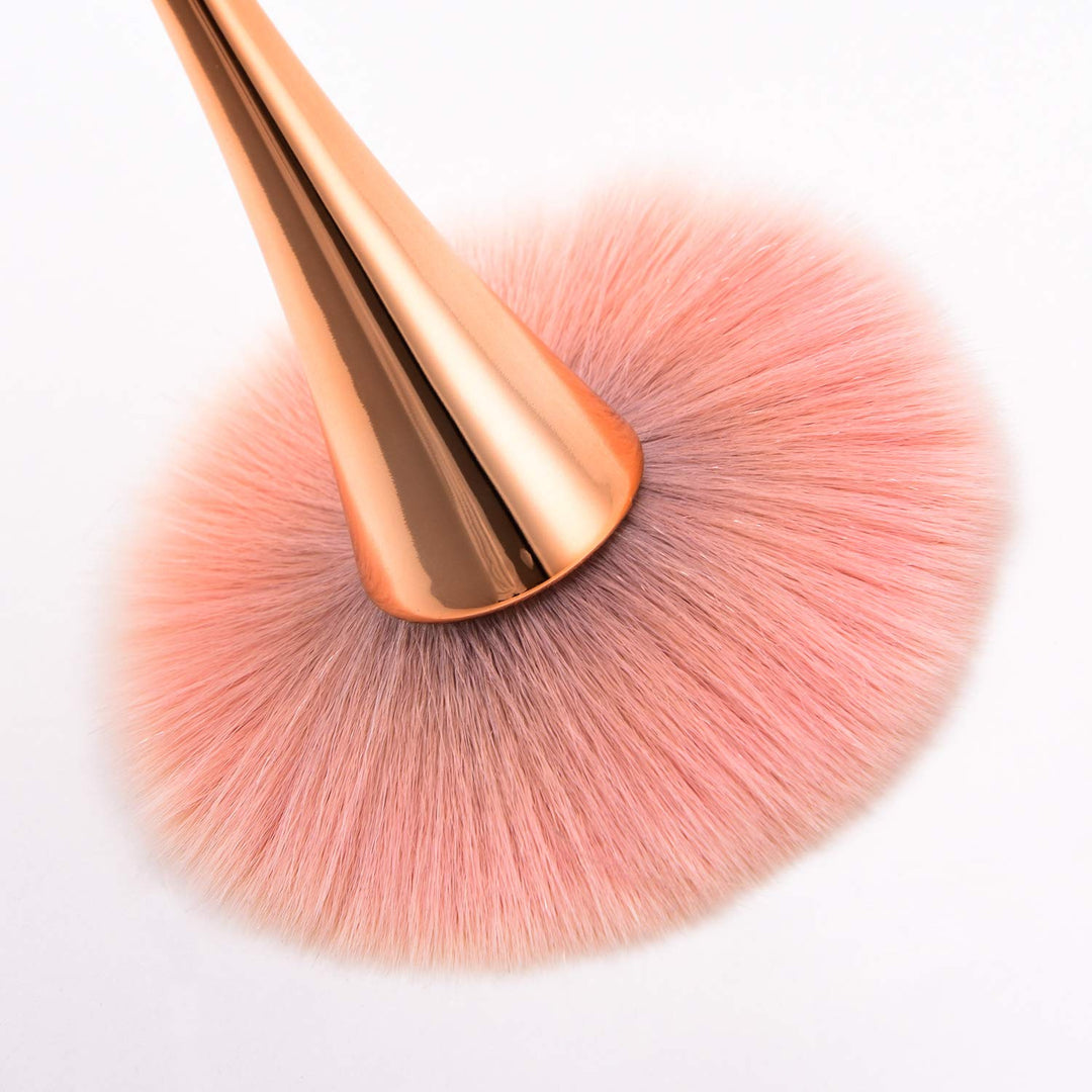 Super Large Mineral Powder Brush, Bronzer Kabuki Makeup Brush, Soft Fluffy Foundation Brush, Professional Powder Brush and Blush Brush for Daily Makeup (red)