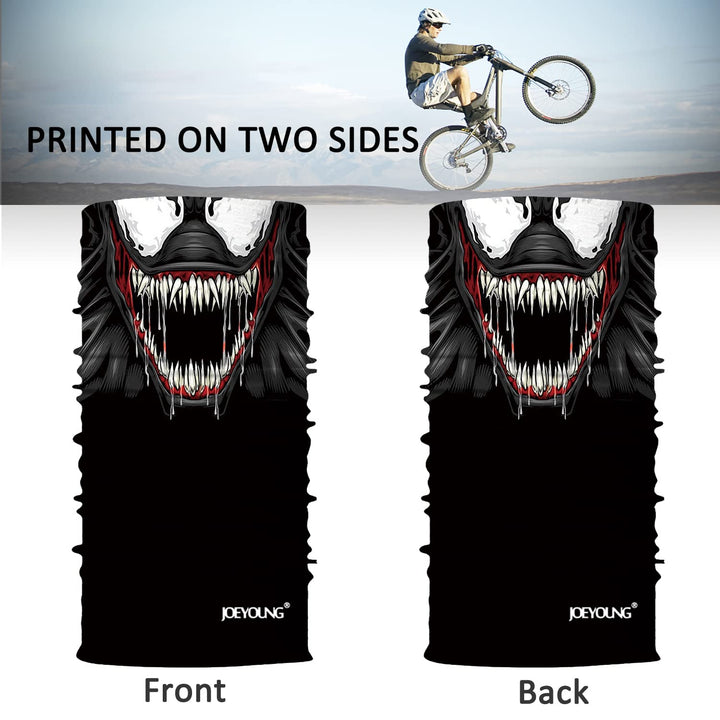 Skull Face Mask UV Sun Dust Neck Gaiter Bandana Headwear Motorcycle