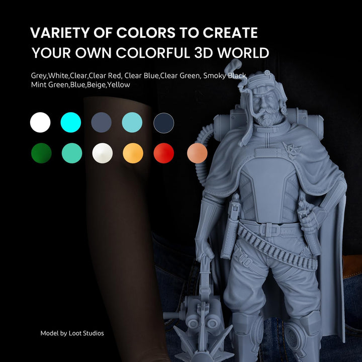 ABS-Like 3D Printer Resin LCD UV-Curing Resin 405nm Standard Photopolymer Resin for LCD 3D Printing Transparent 500g