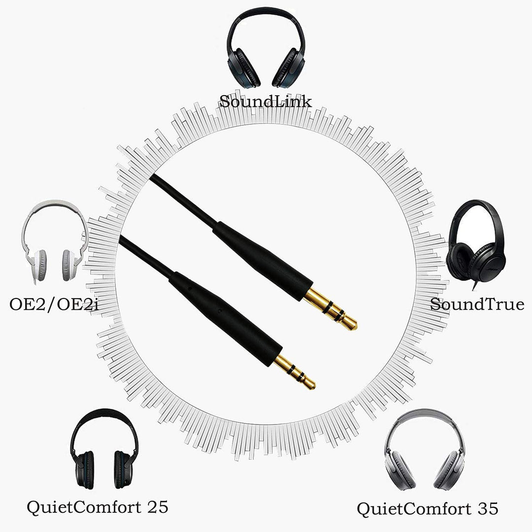Alitutumao Replacement QC35 Headphone Cord Audio Cable 