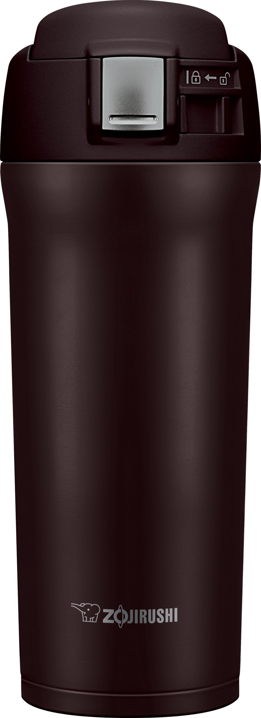 Stainless Steel Travel Mug, 16 oz, Dark Cocoa