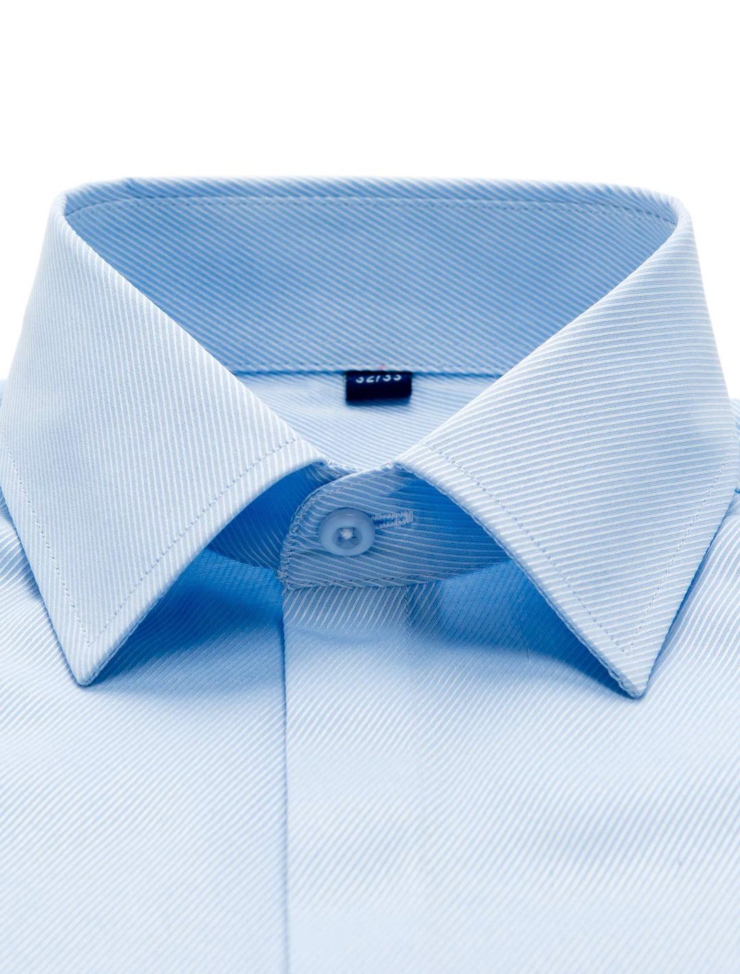 Alimens &amp; Gentle Men&#39;s French Dress Shirt Regular Fit (Include Cufflinks Collar Stays) (17 Neck 34-35 Sleeve, Twilled Blue)