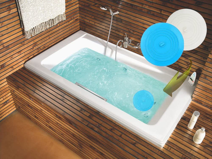 V-TOP Tub Stopper 2 Pack, 6 inches Large Silicone Drain