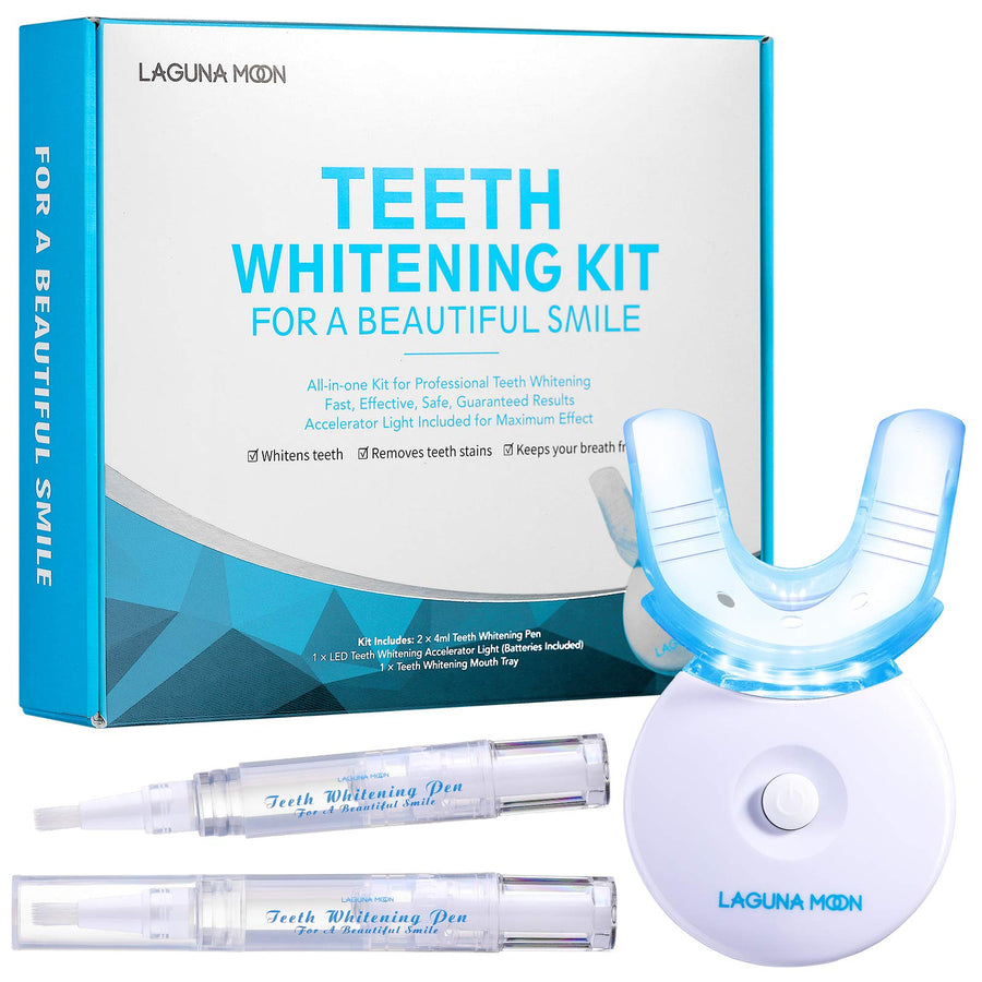 Teeth Whitening Kit with LED Light by Lagunamoon, 35% U