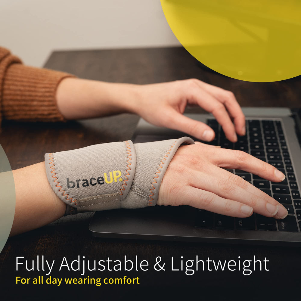 BraceUP Adjustable Wrist Support, One Size Adjustable (