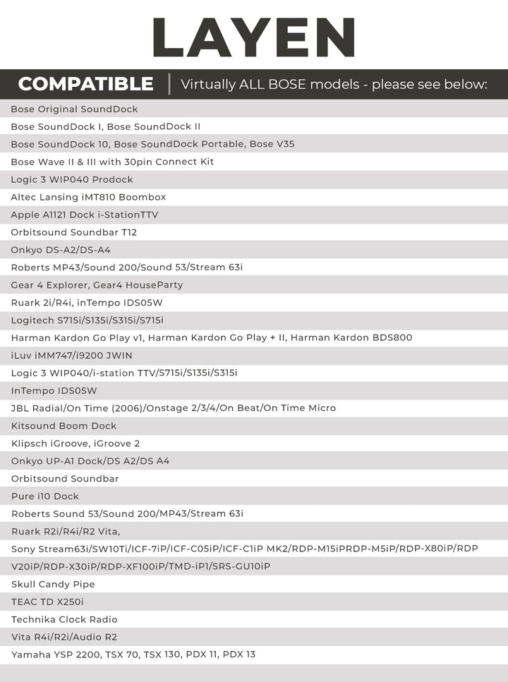 i-Dock - Premium 30 Pin Bluetooth Adapter | Qualcomm CSR Chipset | aptX = Superior Wireless Audio | Multi-Pair | for Bose SoundDock &amp; Other iPod iPhone Docking Stations (Not for Cars)