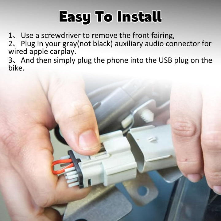 GWNOWZZET for Apple CarPlay Jumper for Harley Davidson 