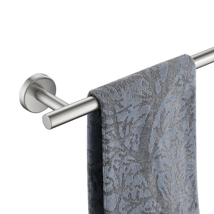 Bath Towel Bar, 36 Inch 304 Stainless Steel Thicken 1mm Single Towel Rack for Bathroom, Towel Holder (Brushed Finished) Wall Mount, 39 in Total Length, TB110L36-BN