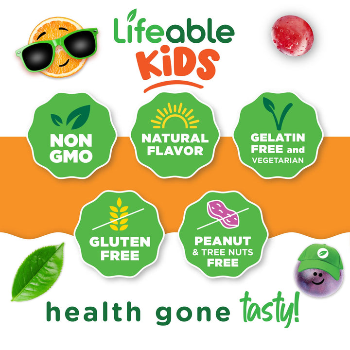 Lifeable Kids Biotin Gummies | 5,000mcg | Great Tasting