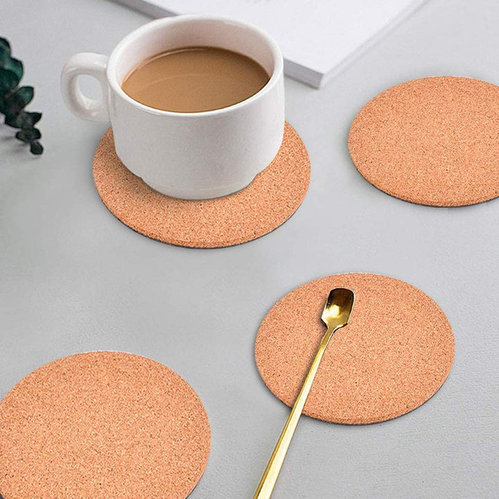 Self-Adhesive Cork Circle 40 PCS 4 Inch Diameter Cork M
