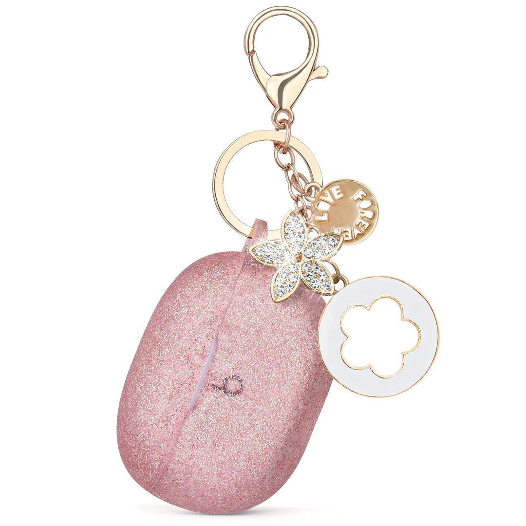 Compatible with Beats Studio Buds 2021 Case, Silicone Soft Carrying Cases Protective Wireless Charging Cover Skin with Beats Studio Earbuds Accessories Keychain for Women&amp;Girls