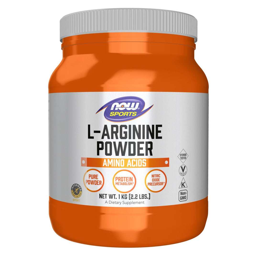 Sports Nutrition, L-Arginine Powder, Nitric Oxide Precursor, Amino Acids, 2.2-Pound